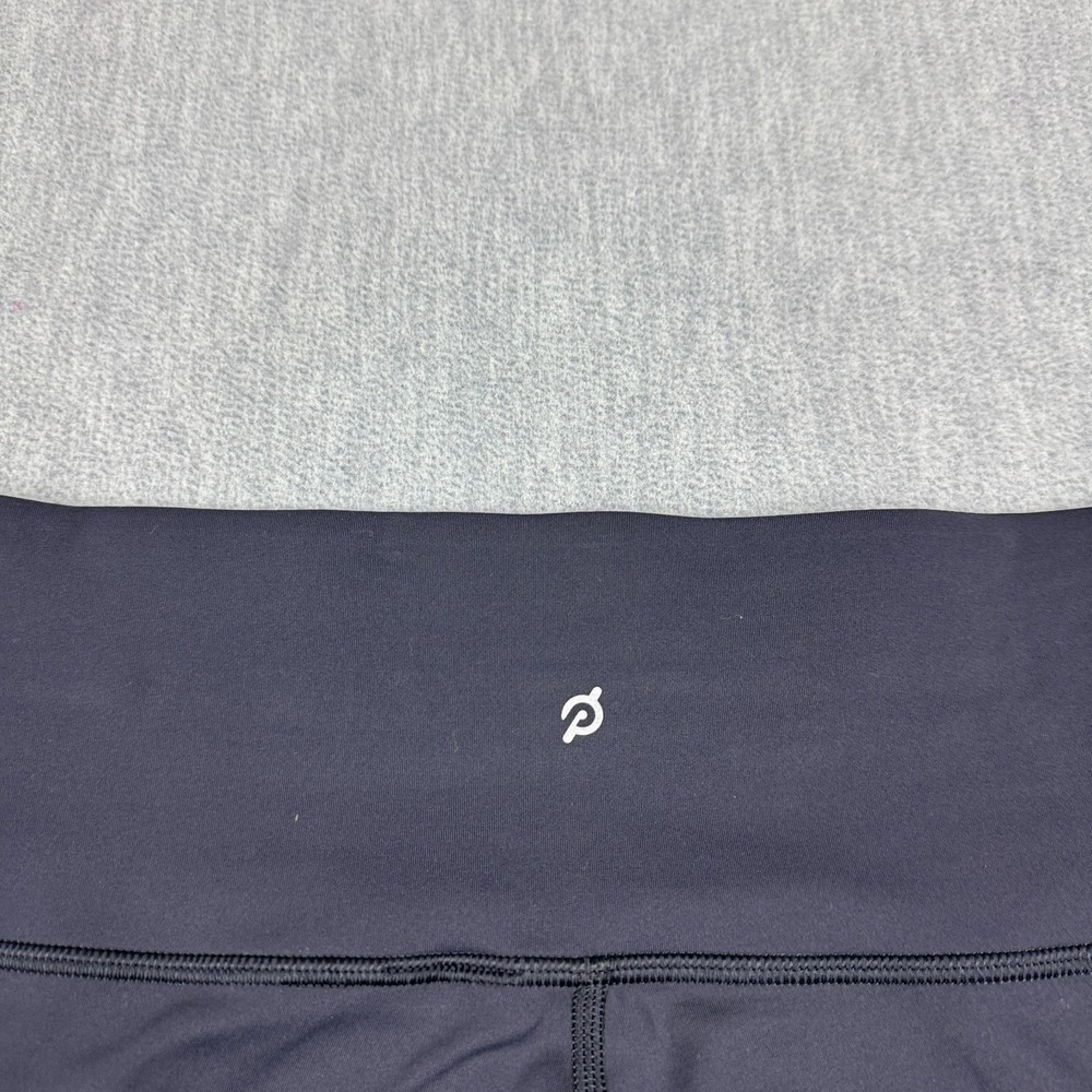 Peloton Leggings Medium Black Move Mission Scalloped Hem High Rise Yoga 25" - Picture 10 of 13